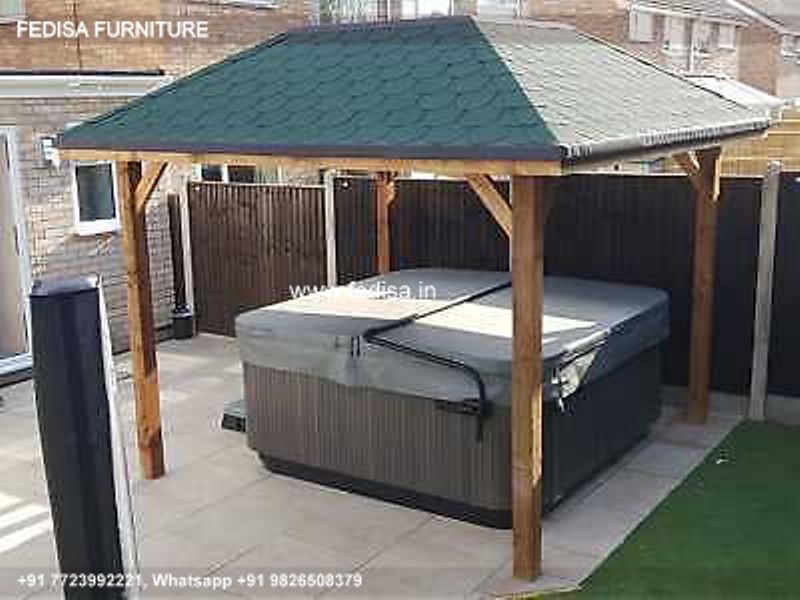 Gazebo Wooden Gazebo Glass Roof Gazebo Wall Mounted Garden Gazebo