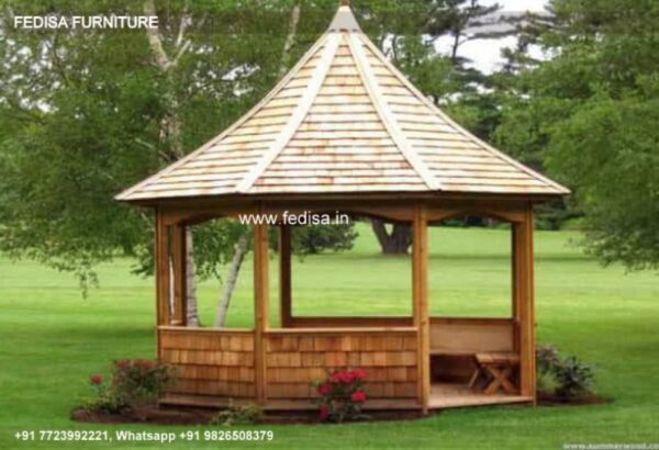 Gazebo Wooden Gazebo Round Wooden Gazebo 3m X 2.5 M Wooden Gazebo