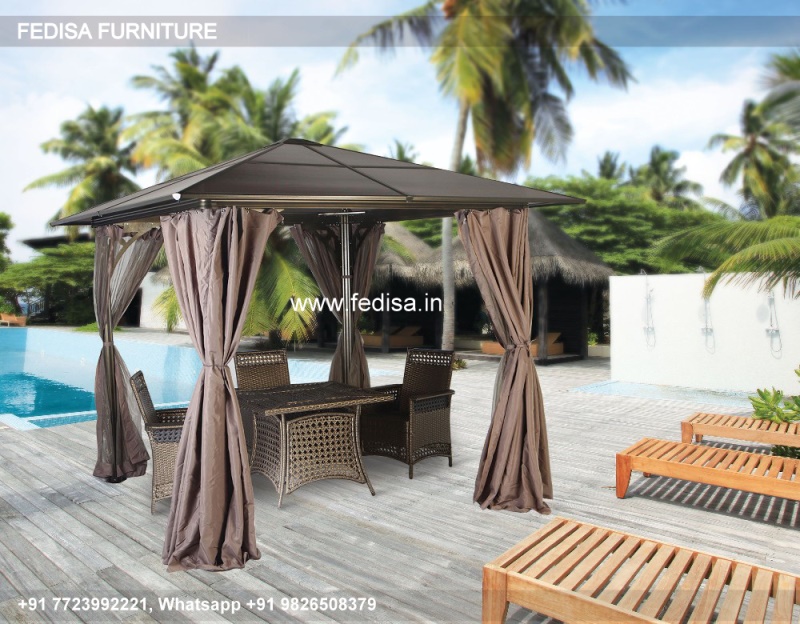 Gazebo Metal Gazebo Hexagon Shape Gazebo Gray Bar Gazebo