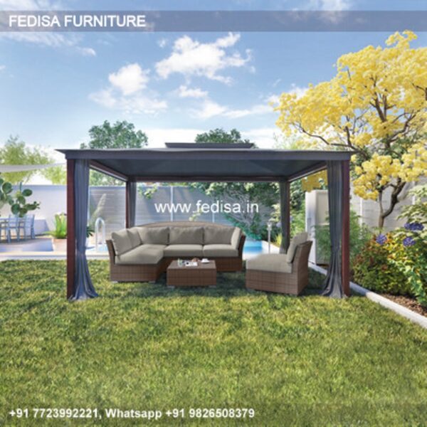 Gazebo Wooden Gazebo 4m X 4m Metal Pergola Roma Luxury Gazebo