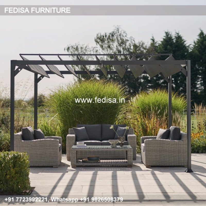 Gazebo Outdoor Gazebo Gray Hexagon Gazebo Pavilion Pergola