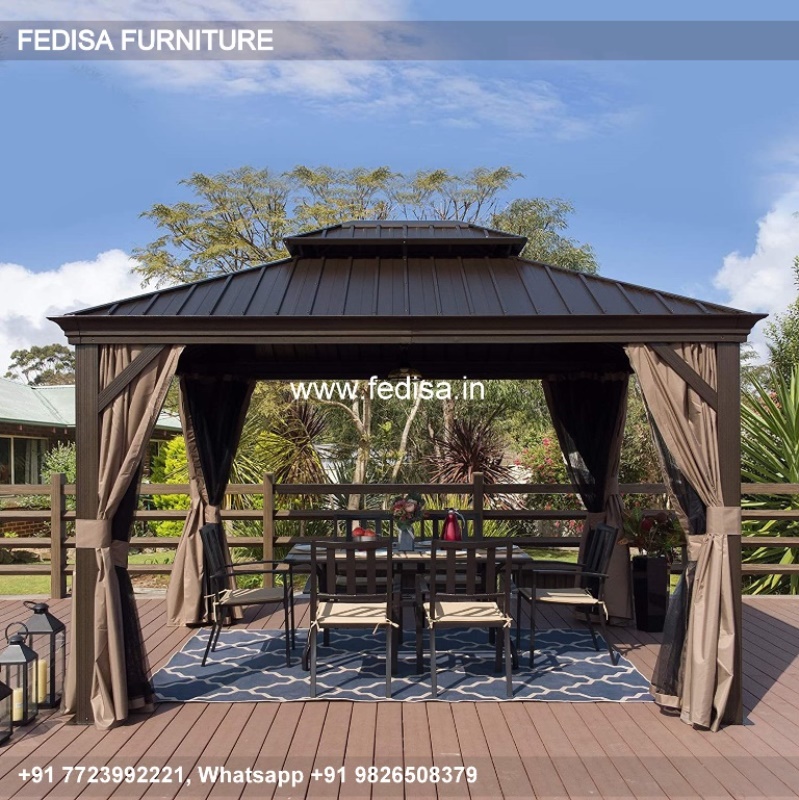 Gazebo Metal Gazebo Garden Gazebo 2m X 3m Corner Wooden Gazebo