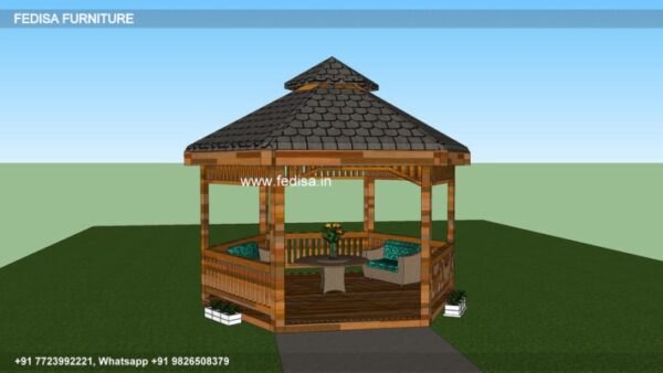 Gazebo Wooden Gazebo Gray Gazebo 3m X 3m 6x3m Gazebo
