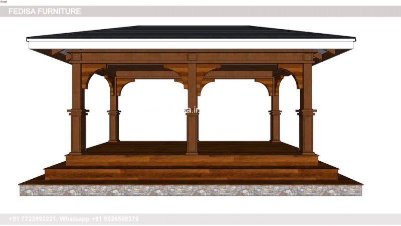 Gazebo Wooden Gazebo Curved Wooden Gazebo Madaga Gazebo