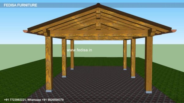 Gazebo Wooden Gazebo Oak Gazebo Pent Roof Back Yard Pergola