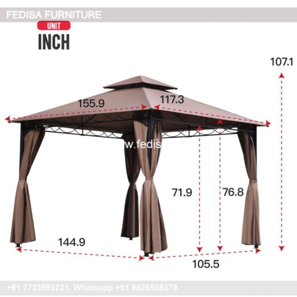 Gazebo Wooden Gazebo Plastic Garden Gazebo 6mx3m Gazebo