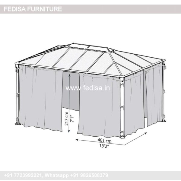 Gazebo Small Gazebo Ready Made Wooden Gazebo Double Roof Gazebo