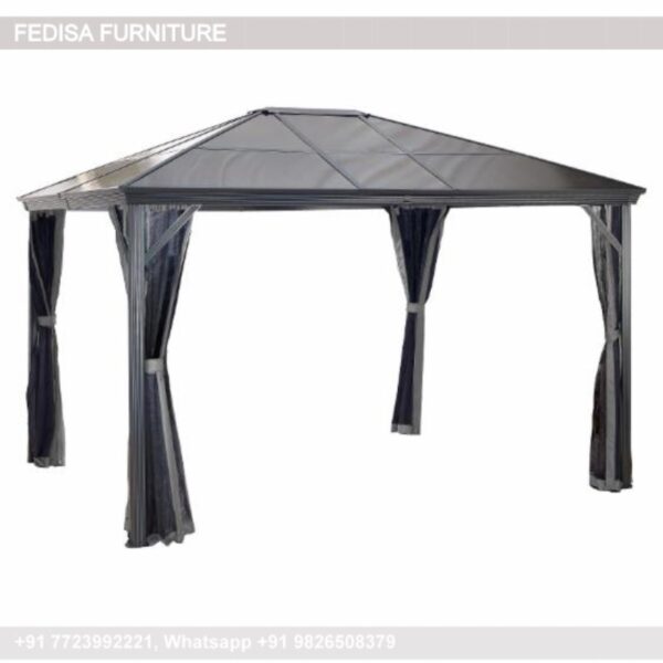 Gazebo Outdoor Gazebo Metal Pergola 4m X 3m Garden Vida Gazebo