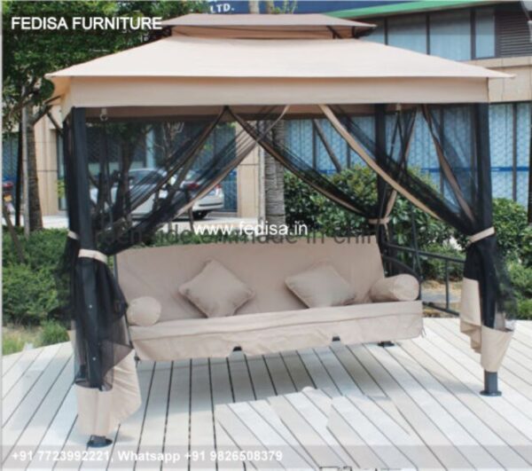 Gazebo Wooden Gazebo Luxury Gazebo 3x3m With Led Flat Roof Wooden Gazebo
