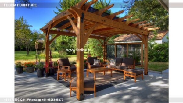 Gazebo Garden Gazebo 5ft Pergola 2.5 X 2.5 Wooden Gazebo