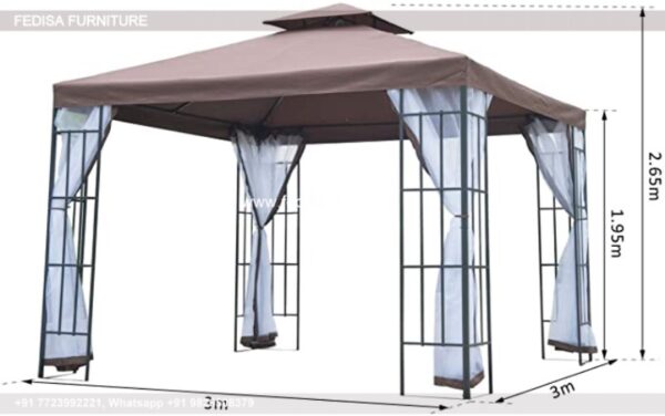 Gazebo Garden Gazebo Modern Gazebo 3m X 2.5 M Metal Gazebo