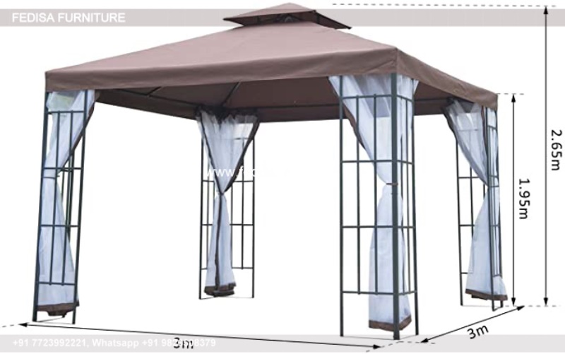 Gazebo Garden Gazebo Modern Gazebo 3m X 2.5 M Metal Gazebo