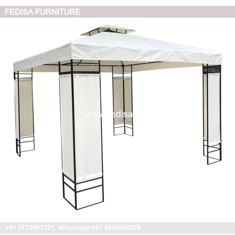 Gazebo Outdoor Gazebo Year Round Gazebo Gray Gazebo With Netting