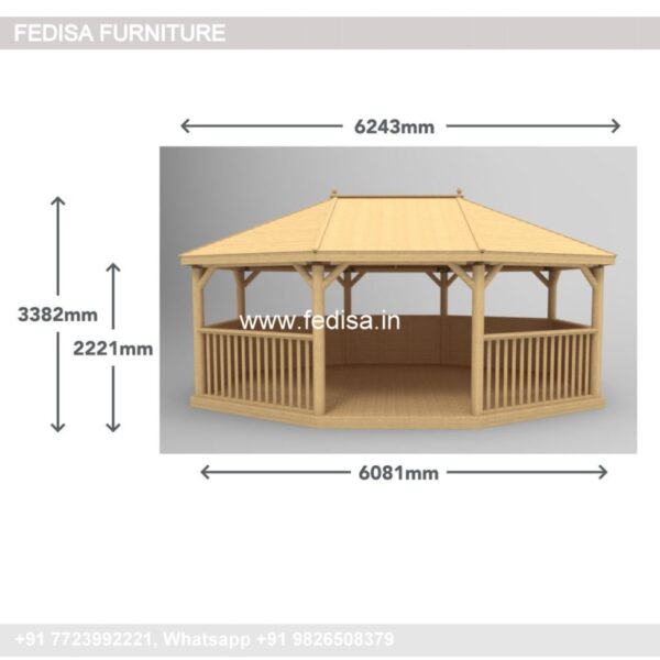 Gazebo Garden Gazebo Orange Gazebo Wooden Gazebo With Benches