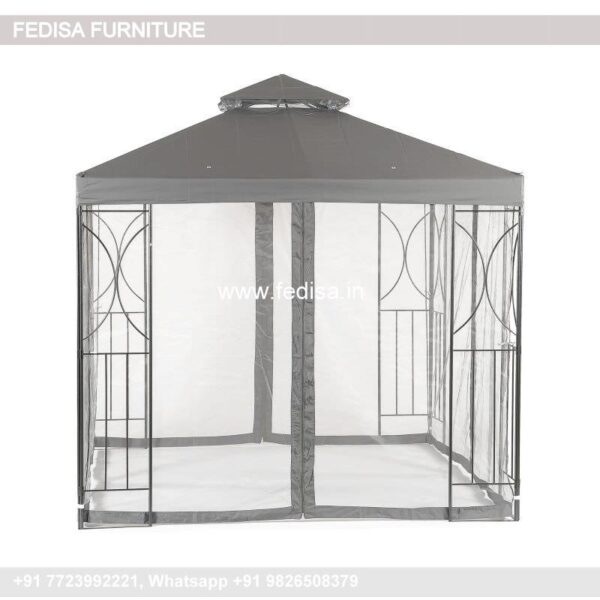 Gazebo Pergola Gazebo Front Yard Gazebo Gray Gazebo With Retractable Roof