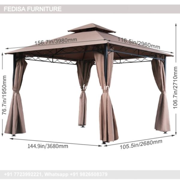Gazebo Outdoor Gazebo Garden Iron Gazebo 4mx4m Gazebo