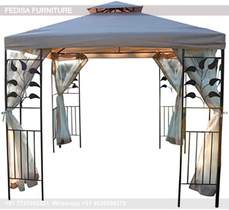 Gazebo Outdoor Gazebo Outsunny 10 X Outdoor Gazebo Brown Gazebo