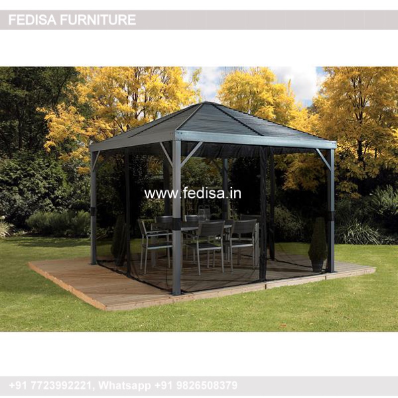 Gazebo Metal Gazebo Strong Gazebo For Hot Tub 4m X 4m Wooden Pergola