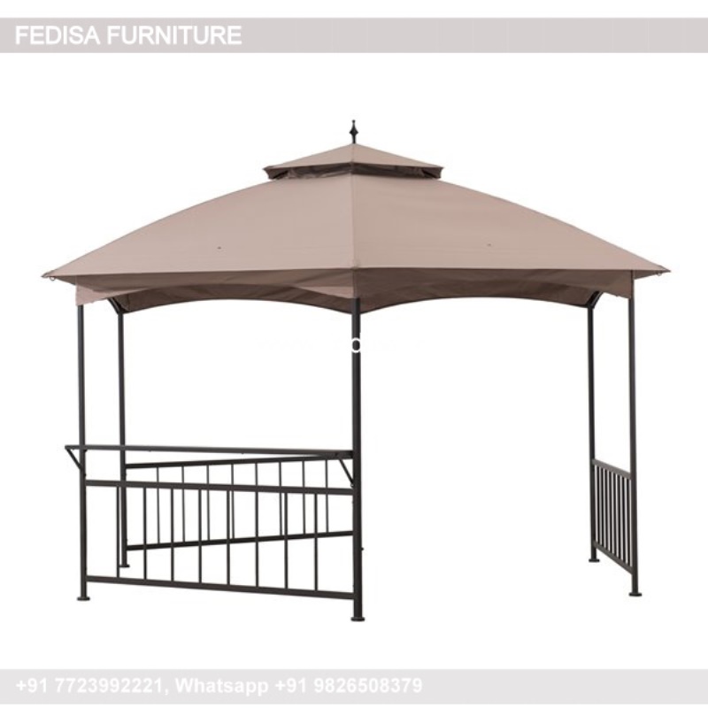 Gazebo Wooden Gazebo Outsunny 3m X 3m Polycarbonate Gazebo Gray 3m Gazebo