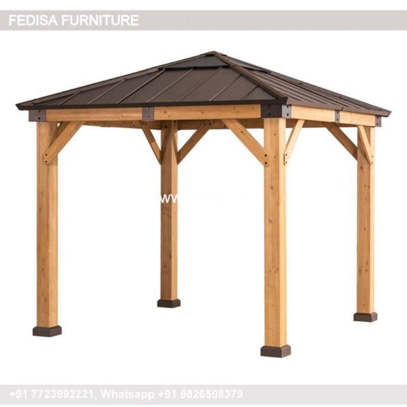 Gazebo Wooden Gazebo Very Small Gazebo For Yard 2.5 X 3m Pergola