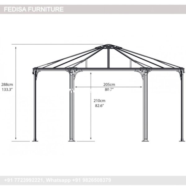 Gazebo Garden Gazebo 3x3 Metal Pergola Folding Garden Gazebo