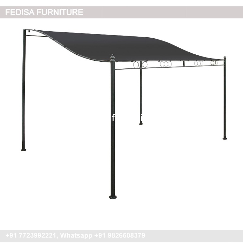 Gazebo Garden Gazebo Creador Aluminum 4 X 3 Wall Gazebo With Retractable Roof Round Iron Gazebo