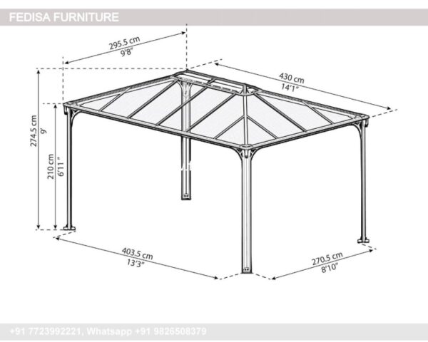 Gazebo Small Gazebo Wooden Gazebo 6m X 3m Corner Gazebo For Hot Tub