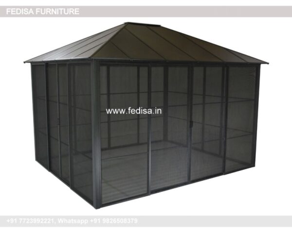 Gazebo Pergola Gazebo Garden Gazebo With Polycarbonate Roof Semi Permanent Garden Gazebo