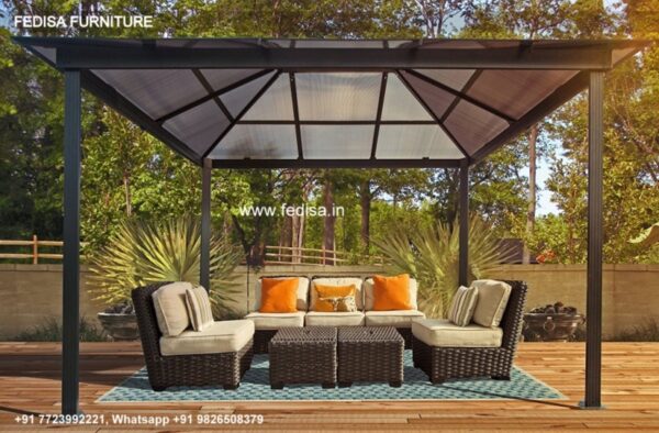 Gazebo Small Gazebo Glass Garden Gazebo Gray Hot Tub Gazebo