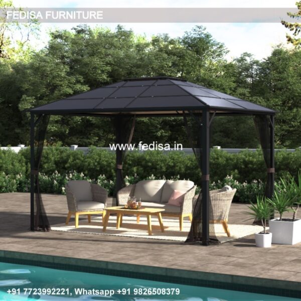 Gazebo Small Gazebo Round Iron Gazebo Backyard Privacy Gazebo