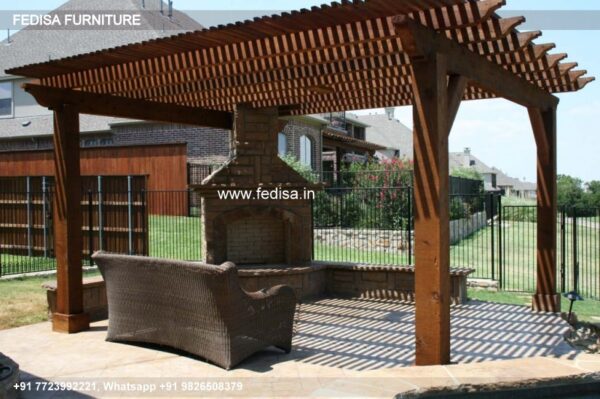 Gazebo Wooden Gazebo Outsunny 3x3m Wall Mounted Garden Porch Garden Gazebo 6m X 3m
