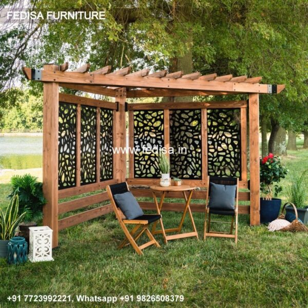 Gazebo Garden Gazebo 6m X 3m Wooden Pergola Waterproof Permanent Gazebo