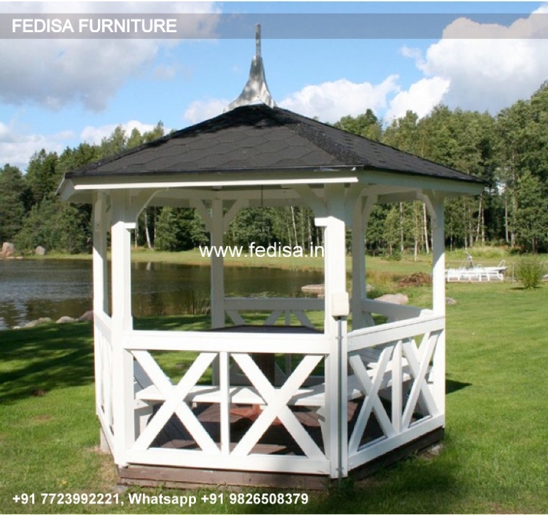 Gazebo Small Gazebo Covered Wooden Gazebo 3m X 3m Gazebo With Retractable Roof