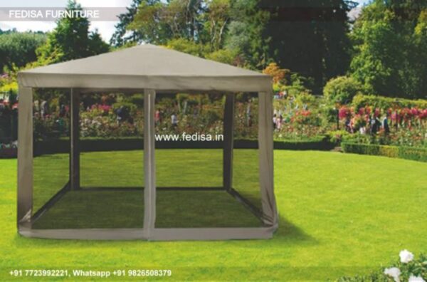 Gazebo Wooden Gazebo Enclosed Garden Gazebo Gray 3m Gazebo