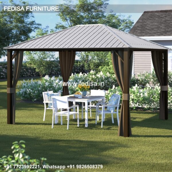 Gazebo Garden Gazebo 3m Ecru Sail Shade Gazebo Walled Wooden Gazebo