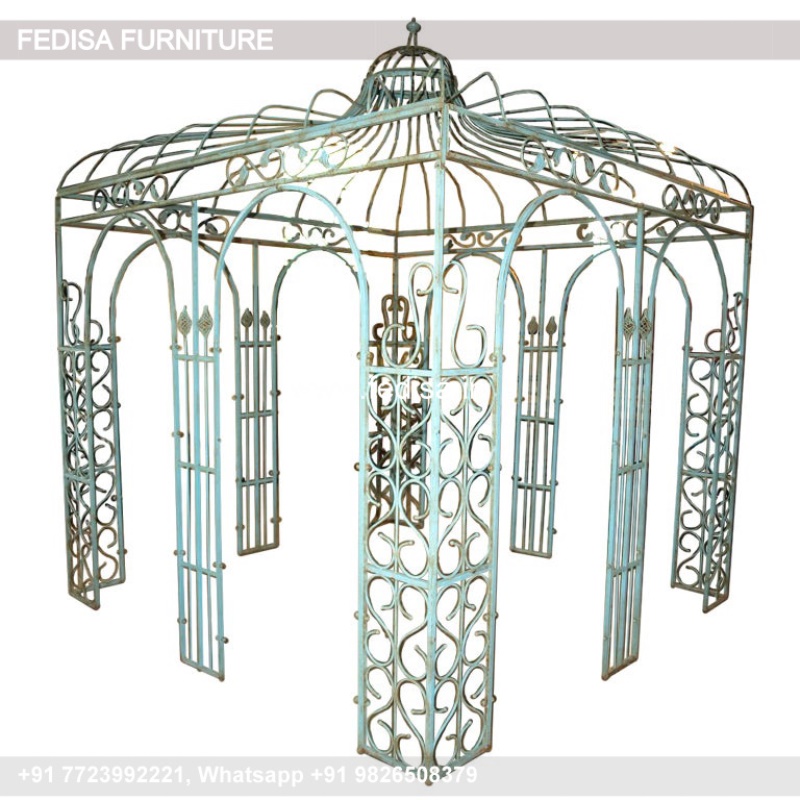 Gazebo Wooden Gazebo Small Gazebo For Backyard 4 Meters Hexagonal Gazebo