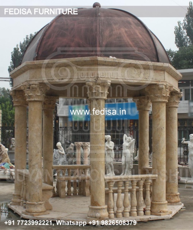 Gazebo Small Gazebo Garden Hexagonal Gazebo Anthracite Gray Gazebo