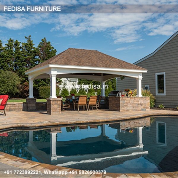 Gazebo Small Gazebo Gazebo For Barbecue Grill Wooden Gazebo 2.5 Mx 2.5 M