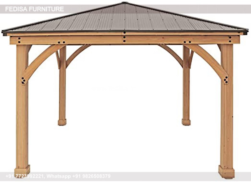 Gazebo Wooden Gazebo Wall Mounted Gazebo 2m Garden Pergola Gazebo