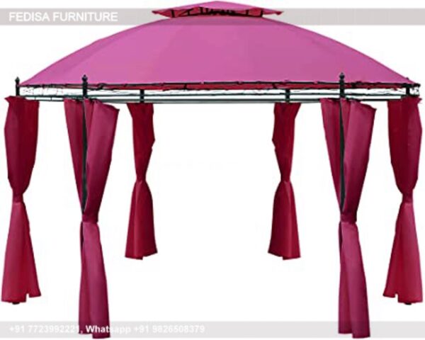Gazebo Wooden Gazebo 3m X 3m Gray Gazebo Led Garden Gazebo