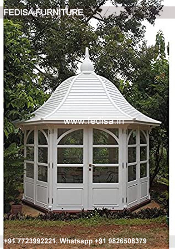 Gazebo Outdoor Gazebo Small Corner Wooden Gazebo Gray 3m X 3m Gazebo