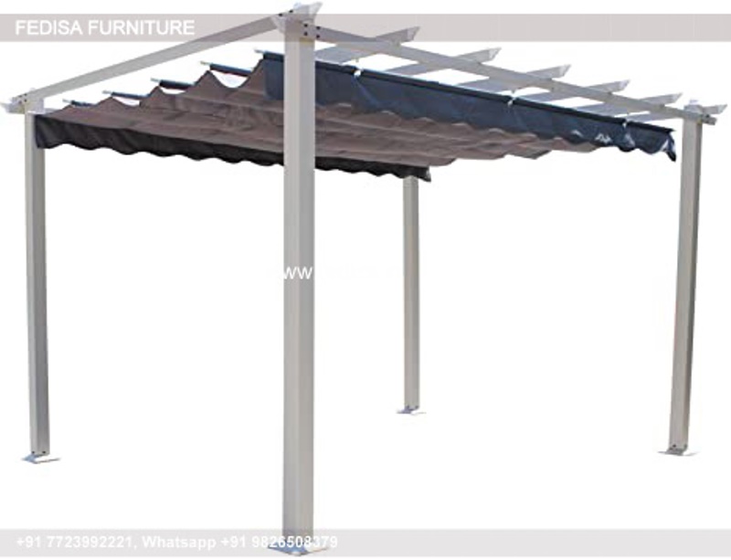 Gazebo Garden Gazebo Gray Gazebo With Retractable Roof Three Sided Wooden Gazebo