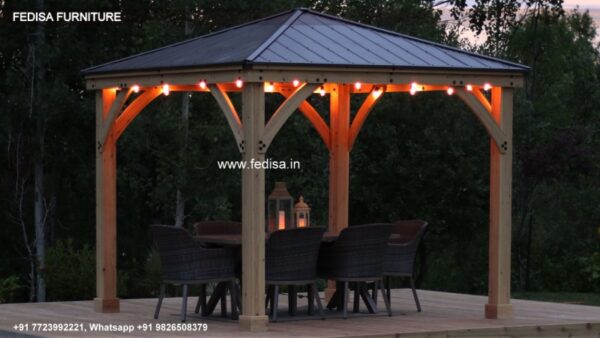 Gazebo Wooden Gazebo Balcony Gazebo 2.5 Mx 2.5 M Metal Gazebo