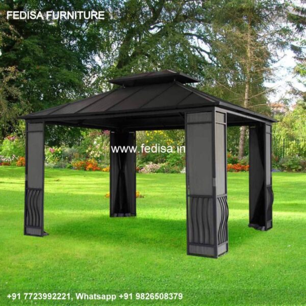 Gazebo Wooden Gazebo Garden Gazebo With Roof Maranza Vented Wall Gazebo