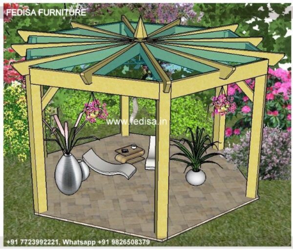 Gazebo Garden Gazebo Chunky Wooden Pergola Curved Wooden Gazebo