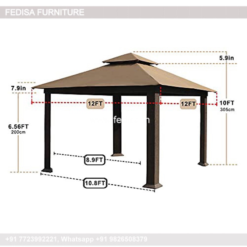 Gazebo Outdoor Gazebo Pergola And Shed 4m X 3m Metal Pergola