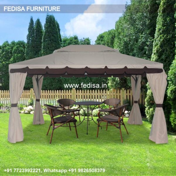 Gazebo Wooden Gazebo 2.5 M Metal Pergola Chunky Wooden Gazebo