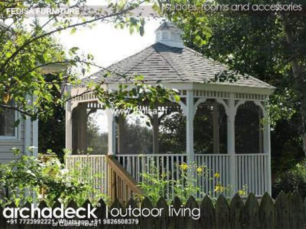 Gazebo Wooden Gazebo Gazebo With Shed Roof Oakmont Gazebo