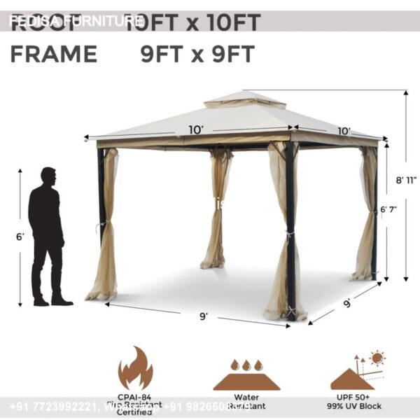 Gazebo Wooden Gazebo 8ft Gazebo Milano Metal Gazebo