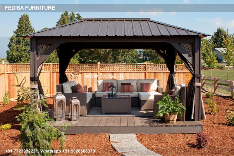 Gazebo Outdoor Gazebo Luxury Wooden Gazebos Steel Framed Gazebo Gray